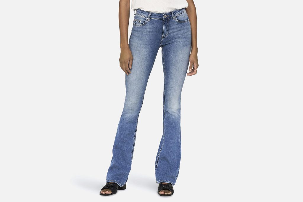 BLUSH FLARED JEANS BLUE L30