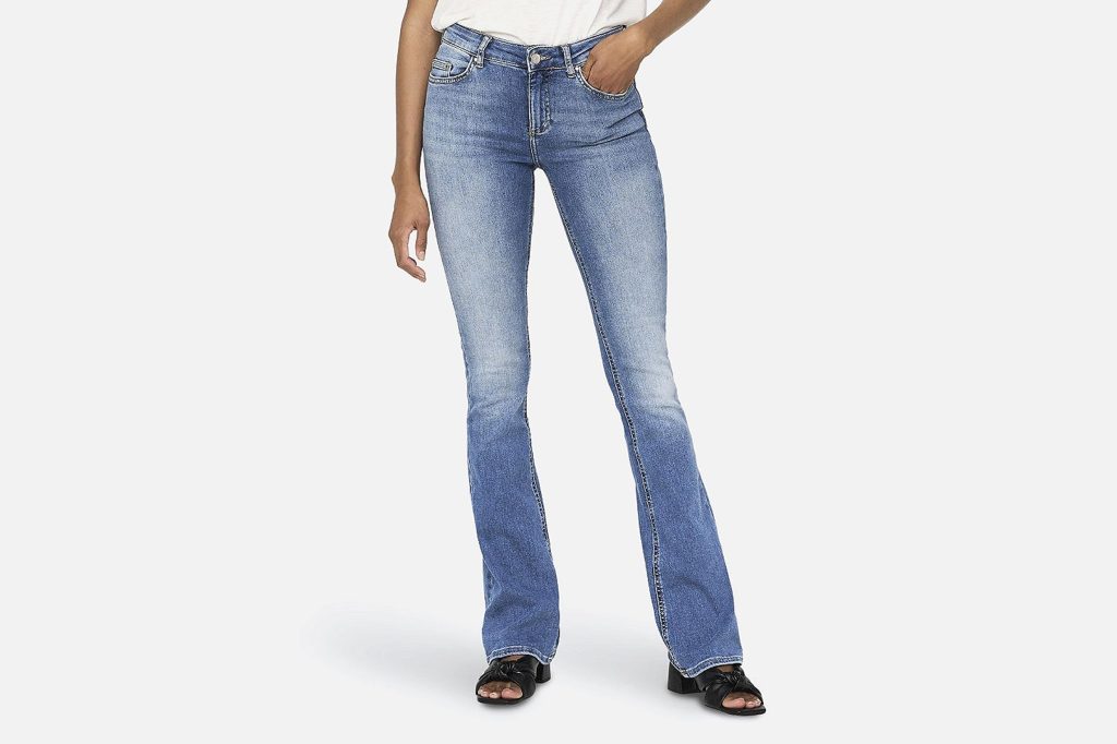 BLUSH FLARED JEANS BLUE L30
