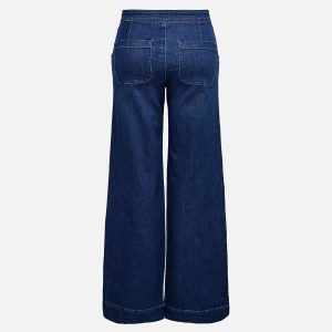 MADISON BUTTON JEANS BLUE L32 – Image 2