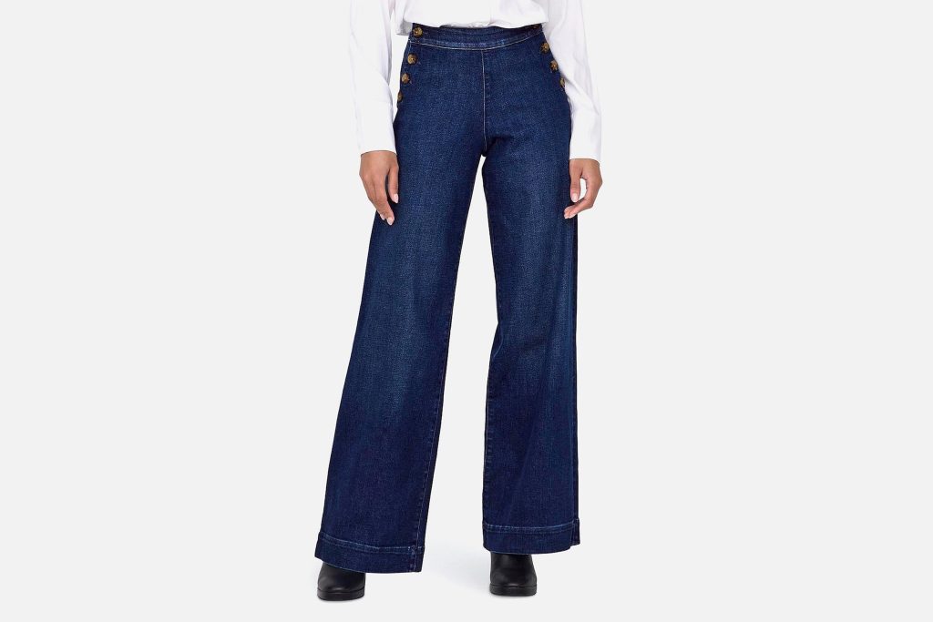 MADISON BUTTON JEANS BLUE L32