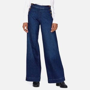 MADISON BUTTON JEANS BLUE L32 – Image 4
