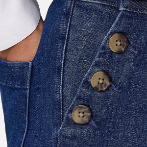 MADISON BUTTON JEANS BLUE L32 – Image 6