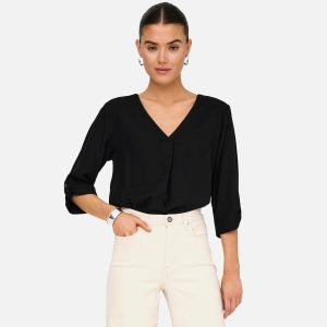 SAY LINEN TOP BLACK – Image 3