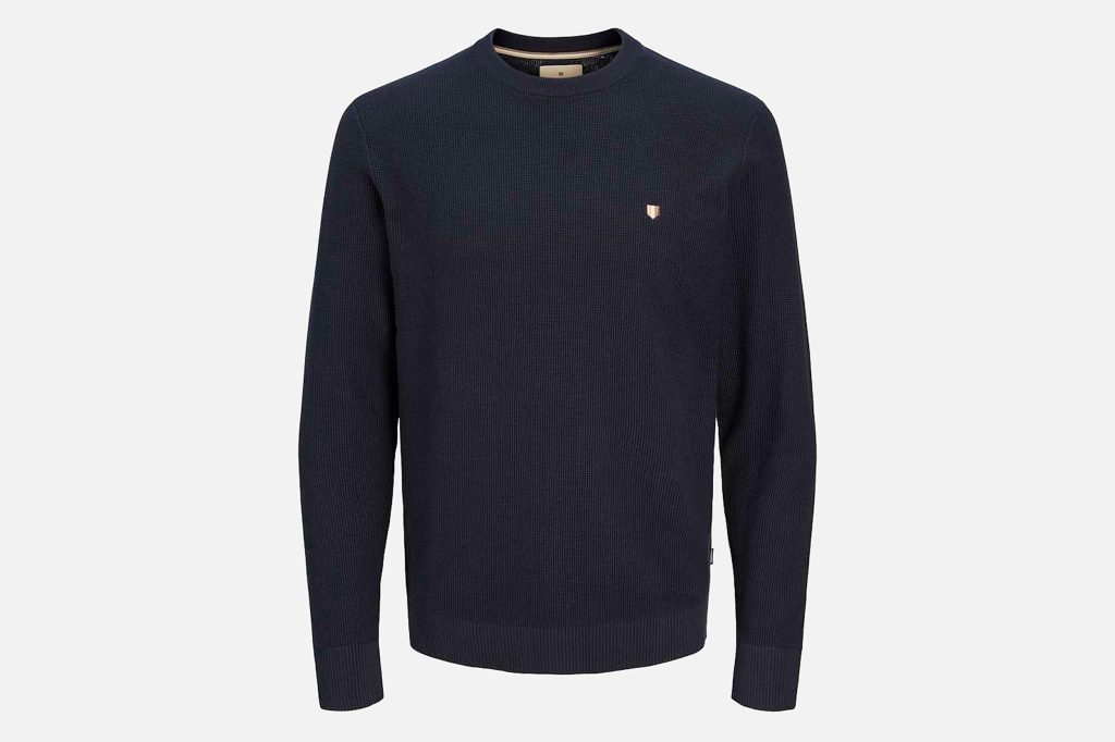 BLURONY KNIT CREW DARK NAVY