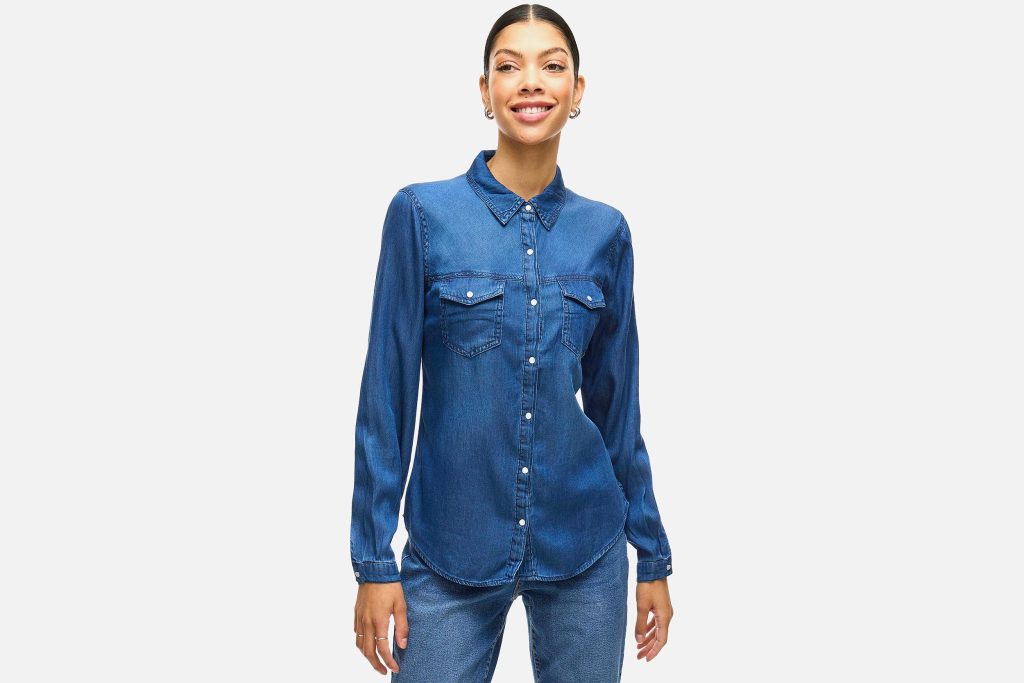 BISTA DENIM SHIRT DARK BLUE