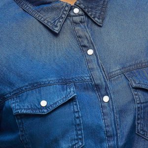 BISTA DENIM SHIRT DARK BLUE – Image 5