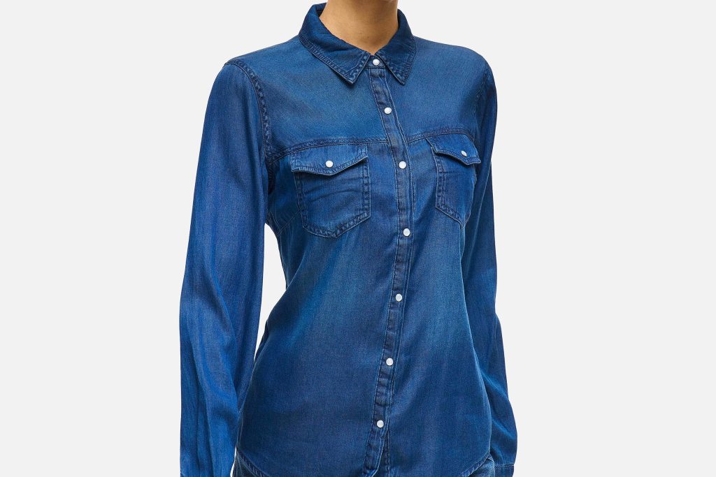 BISTA DENIM SHIRT DARK BLUE