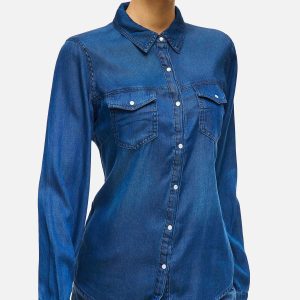 BISTA DENIM SHIRT DARK BLUE – Image 7