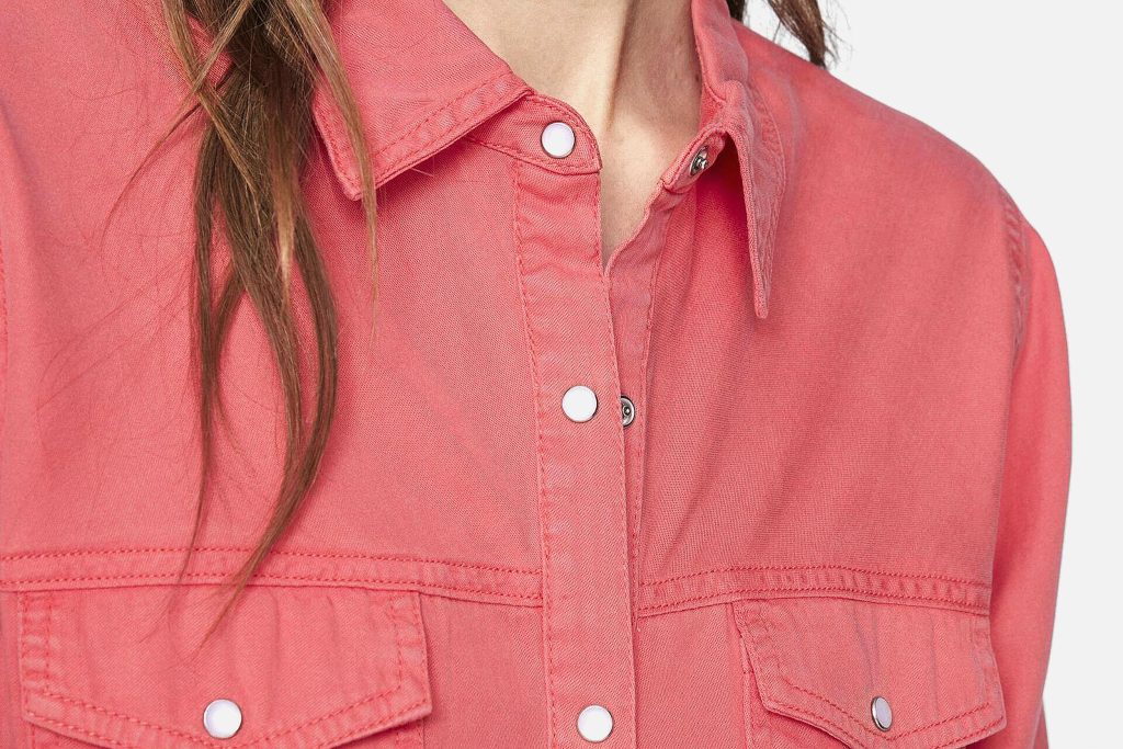 BISTA SHIRT DENIM RED