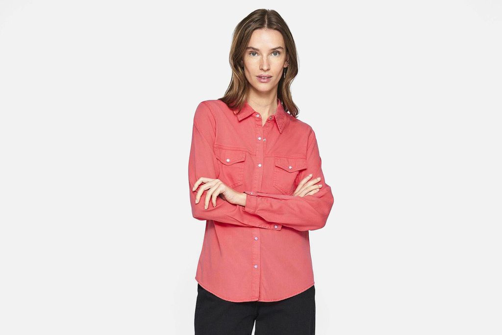 BISTA SHIRT DENIM RED