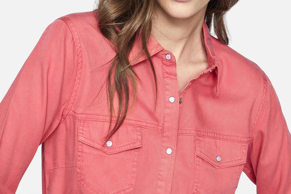 BISTA SHIRT DENIM RED