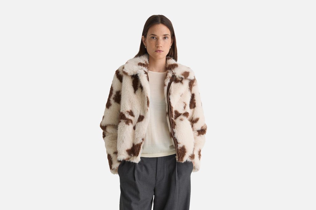 BLOUSON CARMY WHITE CAMEL