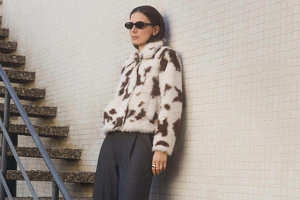 BLOUSON CARMY WHITE CAMEL