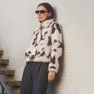 BLOUSON CARMY WHITE CAMEL - Image 7