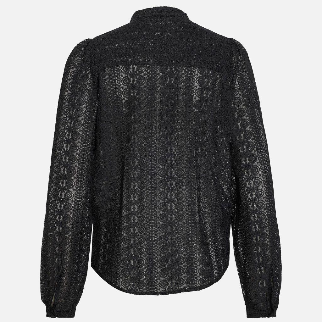 CHIKKA LACE SHIRT BLACK
