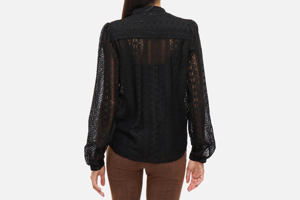 CHIKKA LACE SHIRT BLACK