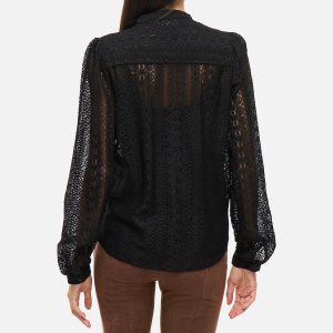 CHIKKA LACE SHIRT BLACK – Image 4