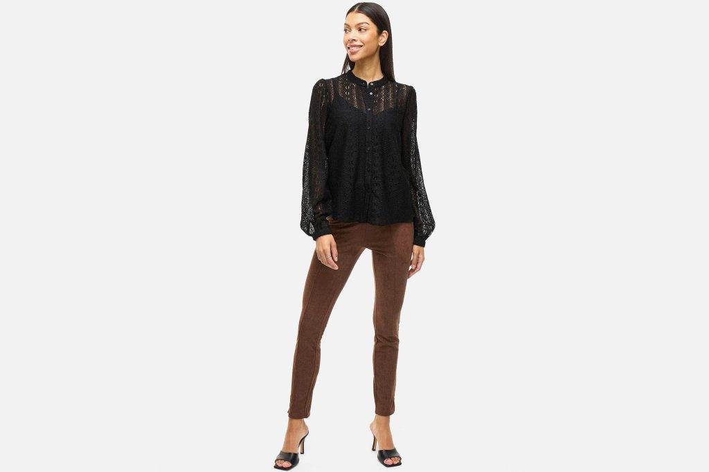 CHIKKA LACE SHIRT BLACK