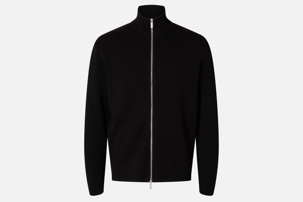 TELLER ZIP CARDIGAN BLACK