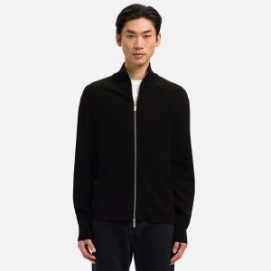 TELLER ZIP CARDIGAN BLACK – Image 2