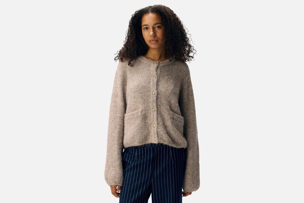 SAGGIA KNIT CARDIGAN HUMUS