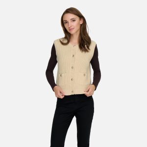 STELLA VEST KNIT WHITECAP GRAY – Image 2