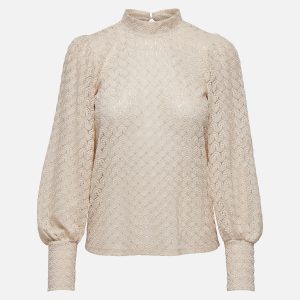 AVERY LACE TOP SANDSHELL – Image 1