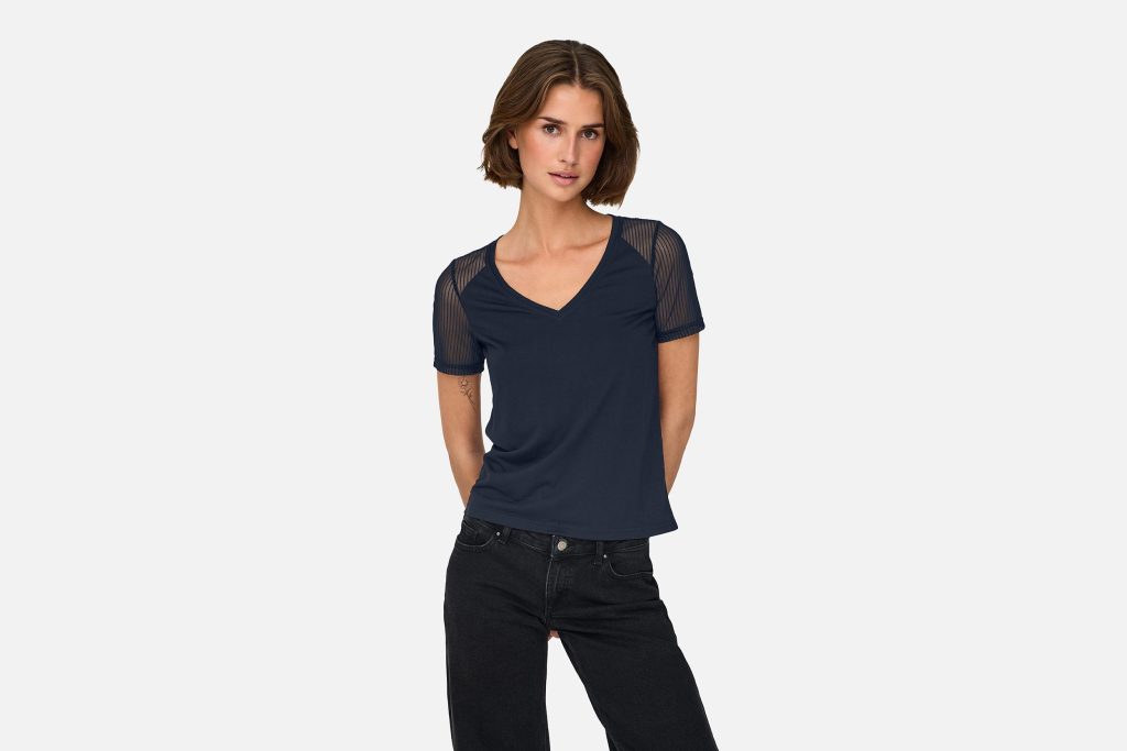 STINNE STRIPE TOP ECLIPSE
