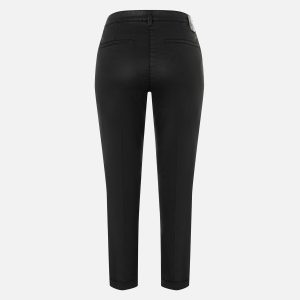 CHINO TURN UP COATED BLACK – Image 2