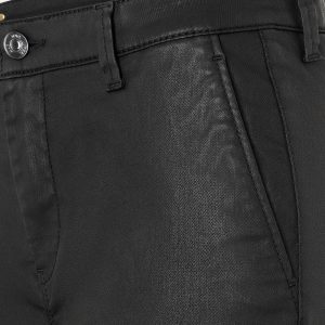 CHINO TURN UP COATED BLACK – Image 4
