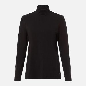 CARINA L ROLLNECK BLACK - Image 1