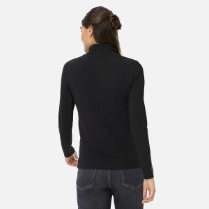 CARINA L ROLLNECK BLACK - Image 4