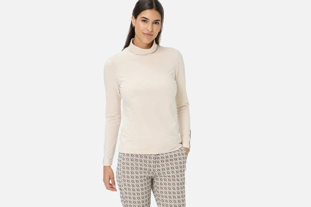 CARINA L ROLLNECK BEIGE
