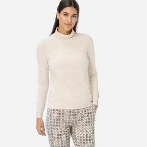 CARINA L ROLLNECK BEIGE – Image 3