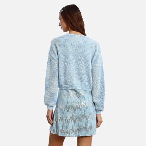 CARDIGAN CROP BLEU CIEL - Image 4