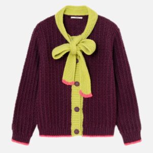 CARDIGAN GRACE AUBERGINE - Image 1