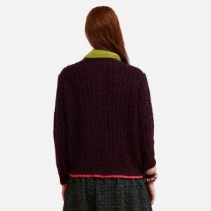 CARDIGAN GRACE AUBERGINE - Image 2