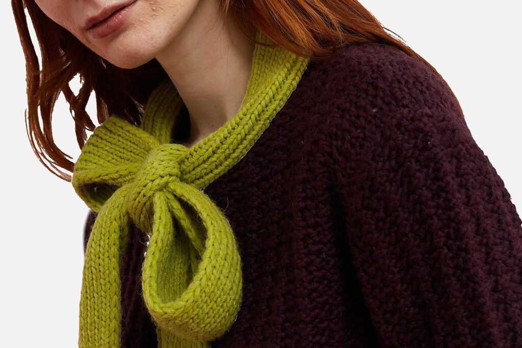 CARDIGAN GRACE AUBERGINE