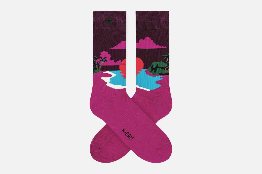 SOCKS RED SUNSET