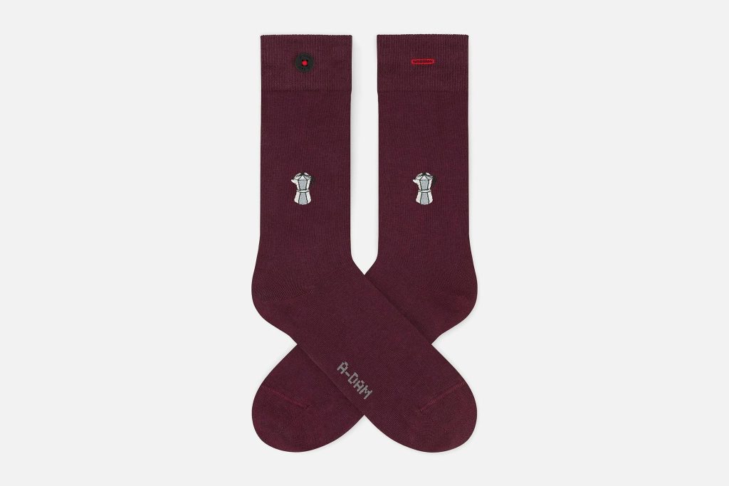 SOCKS BURGUNDY PERCOLATOR