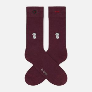 SOCKS BURGUNDY PERCOLATOR - Image 1