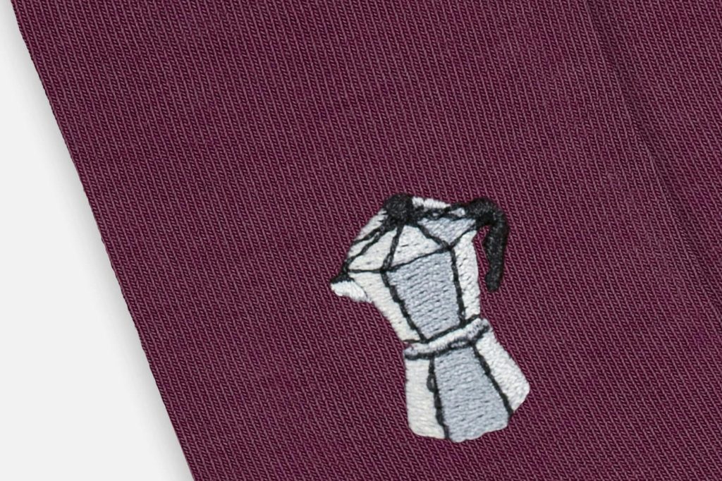 SOCKS BURGUNDY PERCOLATOR