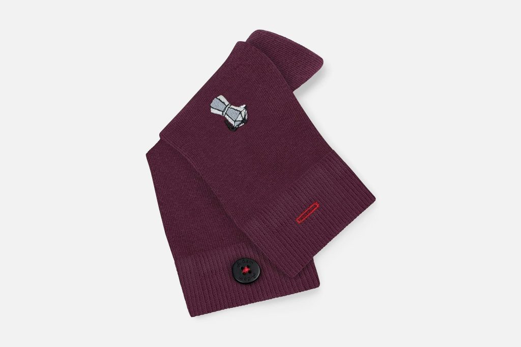 SOCKS BURGUNDY PERCOLATOR