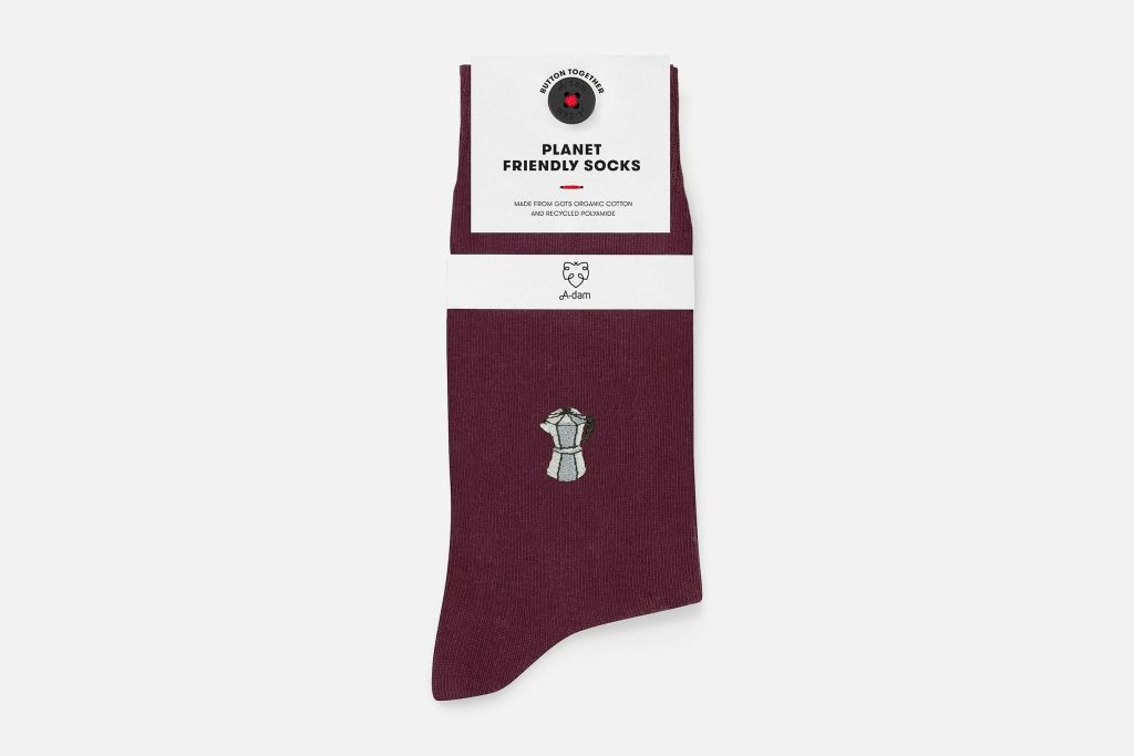 SOCKS BURGUNDY PERCOLATOR