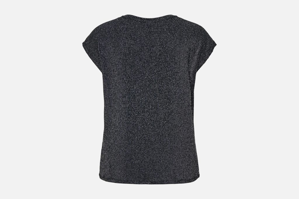 CAROL VNECK BLACK SILVER
