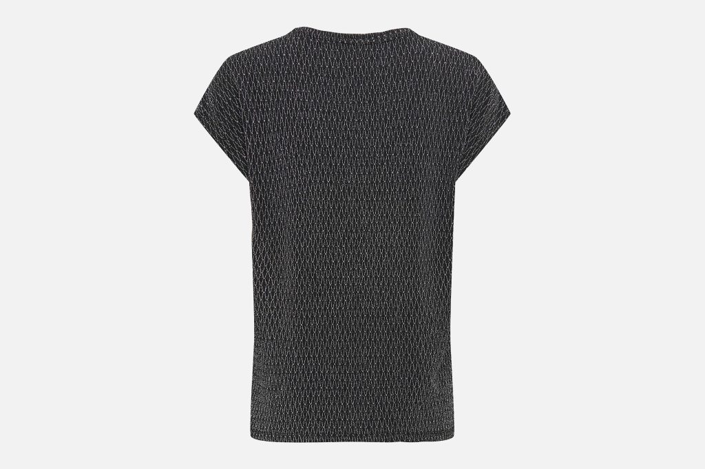 CAROL VNECK BLACK GLITTER
