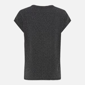 CAROL VNECK BLACK GLITTER – Image 2