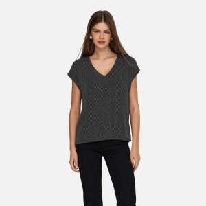 CAROL VNECK BLACK GLITTER – Image 5