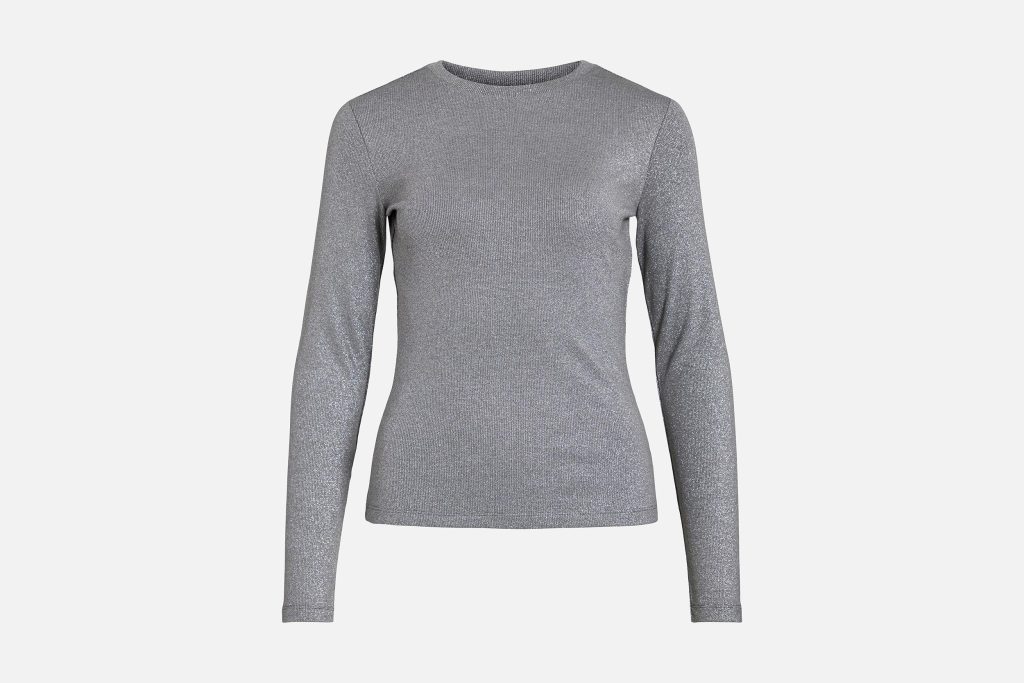 CATREA TOP GLITTER GREY