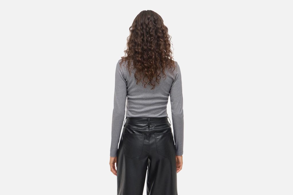 CATREA TOP GLITTER GREY